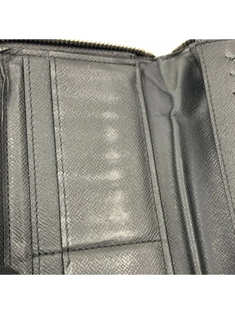 Louis Vuitton Damier Graphite Zippy Wallet Vertical Zip Around Black